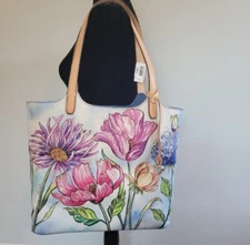 Brighton Enchanted Garden EDEN Tote Floral Leather Purse Bag NWT