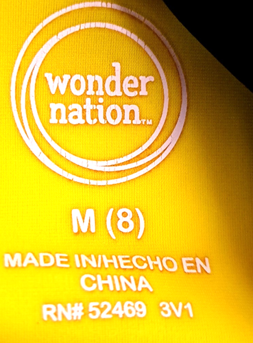 Wonder Nation Swim Shirt Boys M (8) Beach Vibes Yellow - Picture 4 of 4