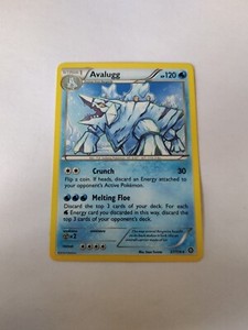 Avalugg 37/114 Rare Steam Siege Pokémon Card