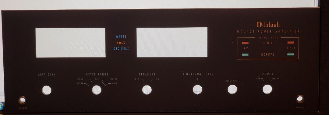 McIntosh MC2125 glass faceplate | eBay
