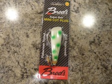 BRAD’S Mini Super Bait Cut Plug UV “SPOTTED COW"    GLO  Lure NEW.