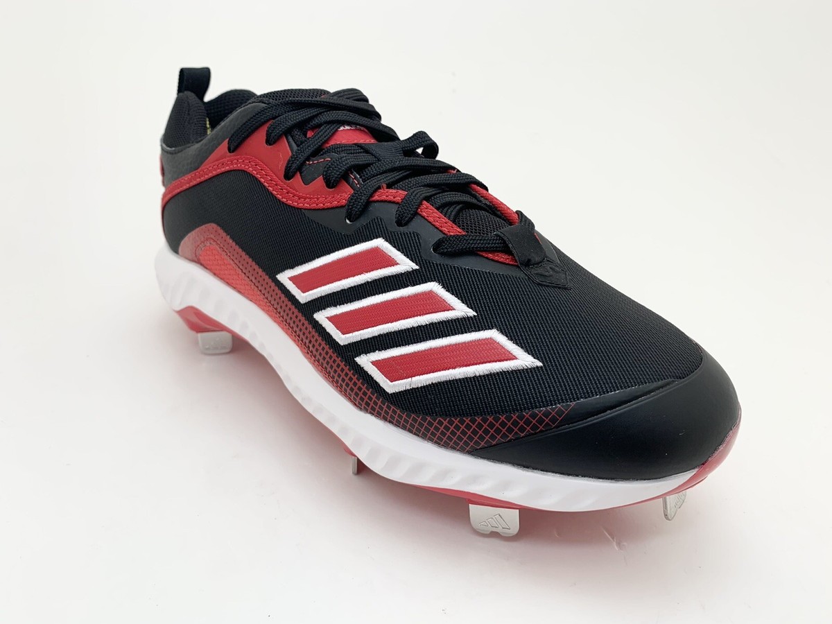 Adidas Icon 6 Bounce Metal Baseball Cleats Men’s 14 Black Red FV9348 New Adidas Icon 6 Bounce  main image 4