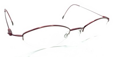 Silhouette 6541 40 6053 Titanium Red Half Rim Eyeglasses Frames 48-19 135