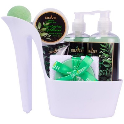 8 Pc Spa Gift Baskets for Women Eucalyptus Spearmint Scented Heel Shoe Spa Gift