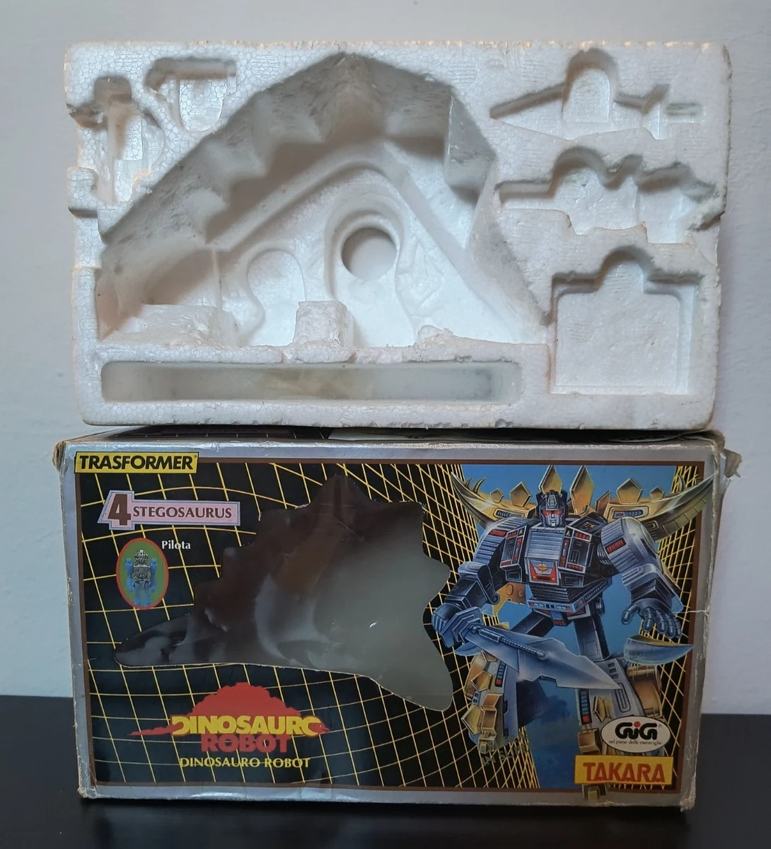 DIACLON TRANSFORMADOR DINOSAURIO ROBOT DINOROBOT STEGOSAURO STEGO GIG TAKARA