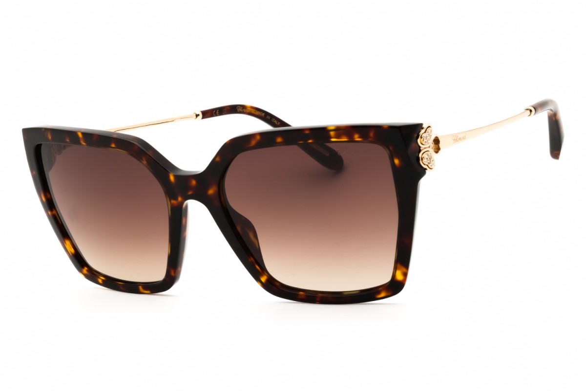 NWT Chopard SCH371S Havana Rectangle 56mm Sunglasses CHOPARD SCH371S-909-56 Sunglasses Frame Size 56mm 135mm 18mm  main image 2