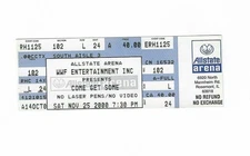 World Wrestling Federation Unused Wrestling Ticket from 11/25/2000