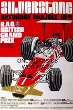 SILVERSTONE BRITISH GRAND PRIX FORMULA ONE AUTO RACING 11x17 POSTER ART GRAPHICS