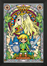 Wind Waker Stained Glass Art Framed Wall Art Poster Canvas Print Picture