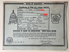 Klasyczny przedmiot kolekcjonerski 1966 Buick Electra Arkansas certyfikat tytułu