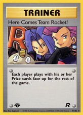 Here Comes Team Rocket! - 71/82 - Pokemon Team Rocket 1st Edition Rare Card MP on eBay