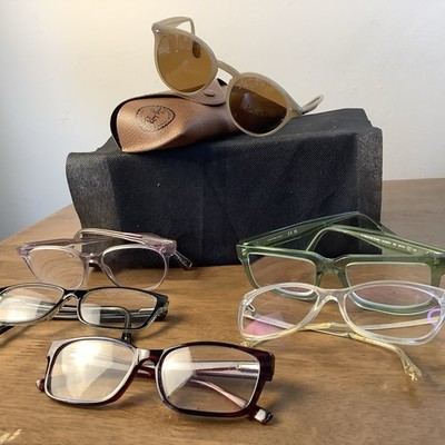 Lot of 6 Eyeglass Frames Only Rae Ban, Tom Ford, Raen, Calvin Klein Jeans