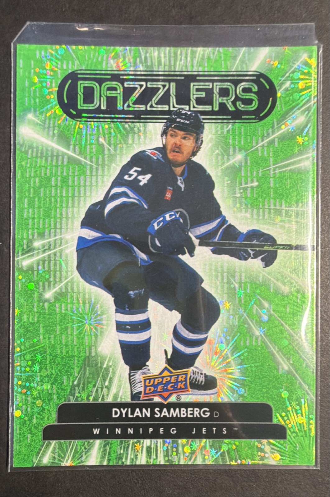 2022-23 Upper Deck Series 2 - Dazzlers Dylan Samberg #DZ-94 Green (RC)