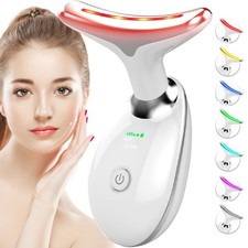 Red-Light-Therapy-for-Face-and-Neck, 7 Color Face Massager Tool for Wrinkles, Do