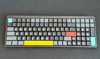 NuPhy Air96 V2 Modded Wireless Keyboard Gateron Aloe Canopus Keycaps Black