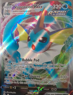 Pokemon Evolving Skies Vaporeon VMAX 030/203 Near Mint english