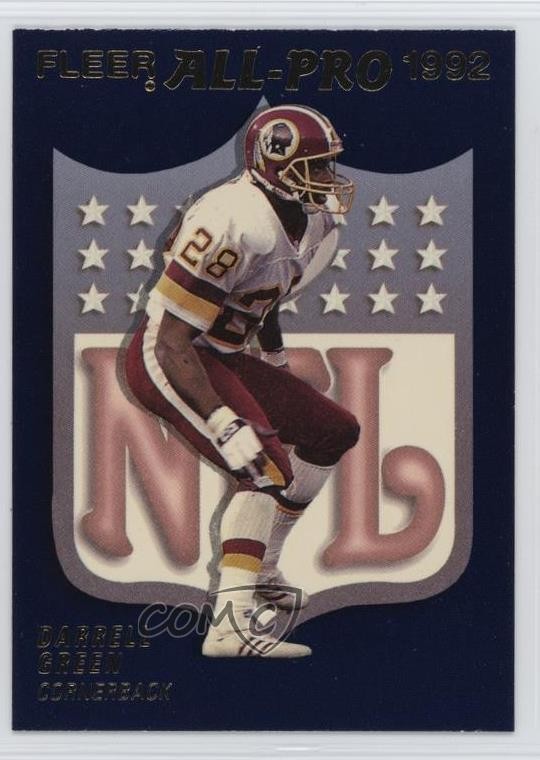 1992 Fleer All-Pro Darrell Green #20 HOF w1s
