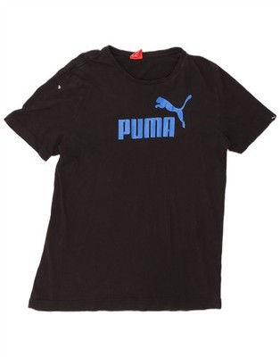 Puma Herren Grafik T-Shirt Oberteil Large schwarz BF03