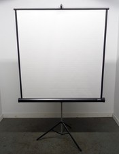 Vintage Da-Lite Flyer Projector 50"x50" Portable Tripod Projection Screen