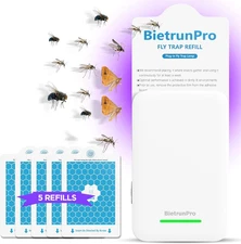 Fly Traps Indoors(1 Device+5 Refills), Gnat Traps for House Indoor, 3-In-1 Uv/Bl