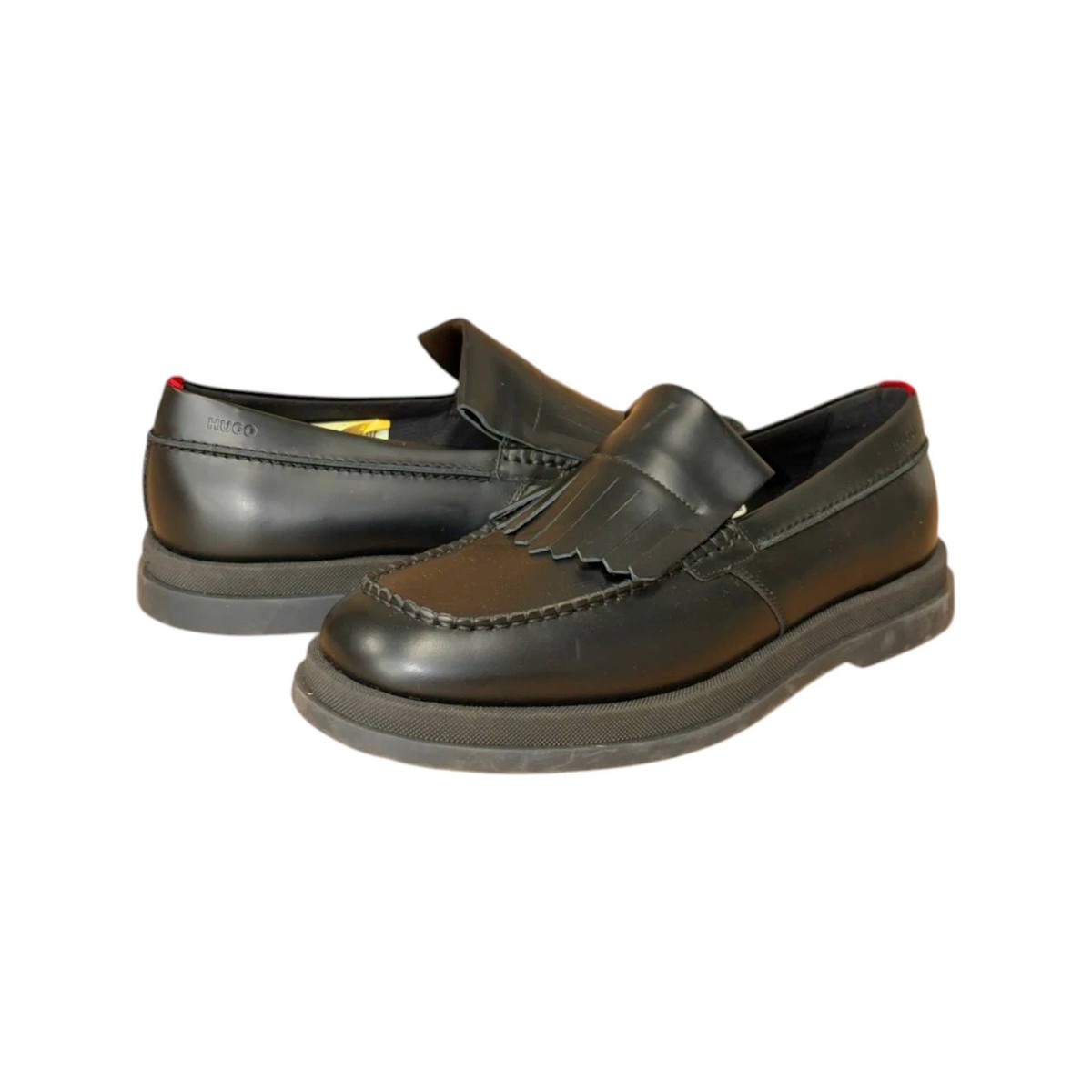 HUGO Chaol Mocc Men\'s Loafers Black Leather Slip-On US 9 (UK 8 EU 42) MSRP $232 HUGO Chaol Moccasin Men main image 4