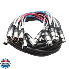Seismic Audio - SARLX-8x25 - 8 Channel XLR Snake Cable - 25 Feet Long - Pro A