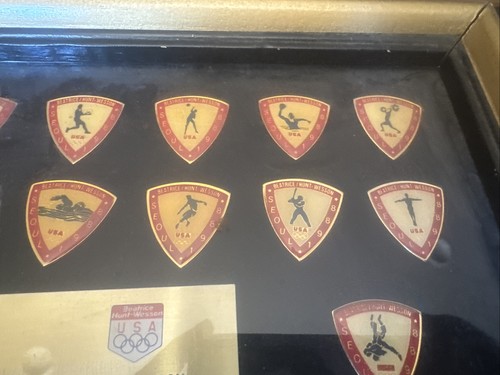 Juego de 30 prendedores conmemorativos del equipo olímpico de Estados Unidos Beatrice/Hunt-Wesson 1988 edición limitada SEÚL - Imagen 17 de 17