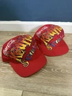 Lot Of Two Vintage Coca Cola Red Hot Summer Hats- Good Condition