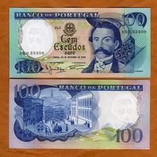 Portugal, 100 Escudos, 30-11-1965, P-169a UNC Camilo Castelo Branco, Writer