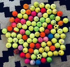 100 golf balls 2A-3A colors. TaylorMade, Callaway Titleist incl. premium model