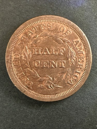 1851 BRAIDED HAIR HALF-CENT - ONE (1) U.S. HALF CENT COIN - VERY NICE COIN!! - Picture 21 of 24