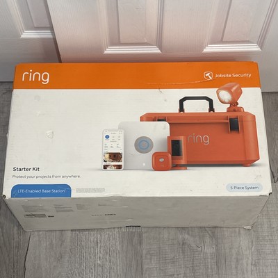 Ring Jobsite Security 5-Piece Starter Kit Orange - New Open Box