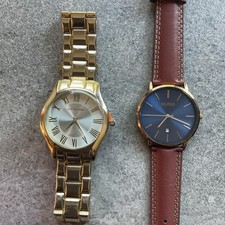 Pair Of Vintage Mens Structure And Olevs Watc...