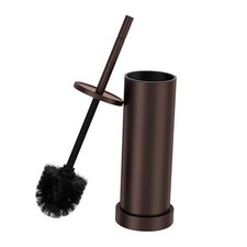 Toilet Brush and Holder Set: 304 Stainless Steel Heavy Duty Toilet Bowl Bronze