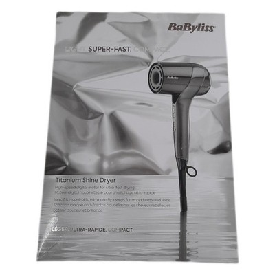 BaByliss Titanium Shine Haartrockner mit Diffusor   2025, Leistungsstarker und K