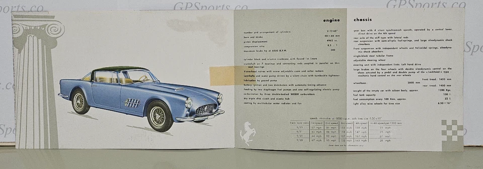 FERRARI 410 Superamerica ORIGINAL FACTORY SALES BROCHURE - Image 3 of 3