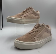 Vans Old Skool Unisex M5.5/W7 Skate Shoes Pink Woven Check Spanish Vill Sneakers