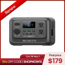 BLUETTI Elite 30 V2 288Wh Portable Power Station Generator for Road Trip