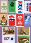 12 Single Swap Playing Cards SODA POP ADS COCA COLA PEPSI SUN DROP ETC VINTAGE