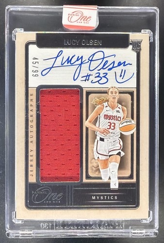 Lucy Olsen #11 2025 Panini One And One WNBA Jersey Autograph card