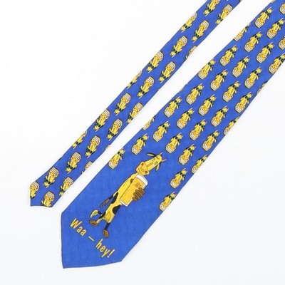 Herren Boddingtons Mehrfarbig Geometrisch Spitz Krawatte