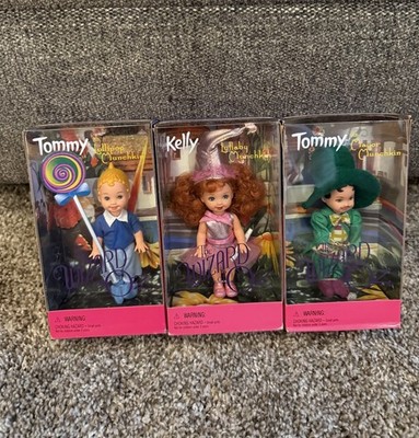Barbie Kelly Tommy Dolls Wizard Of Oz Munchkins Lot Of 3 Mayor Lullaby Lollipop