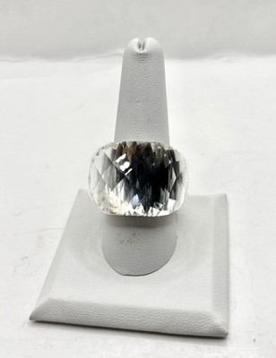 Swarovski Lucent Nirvana Crystal Clear ring size 10 L