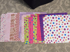 HUGE 12x12 SCRAPBOOK PAPER LOT 300 Shts Mixed Themes  Brands NEW Girl Disney