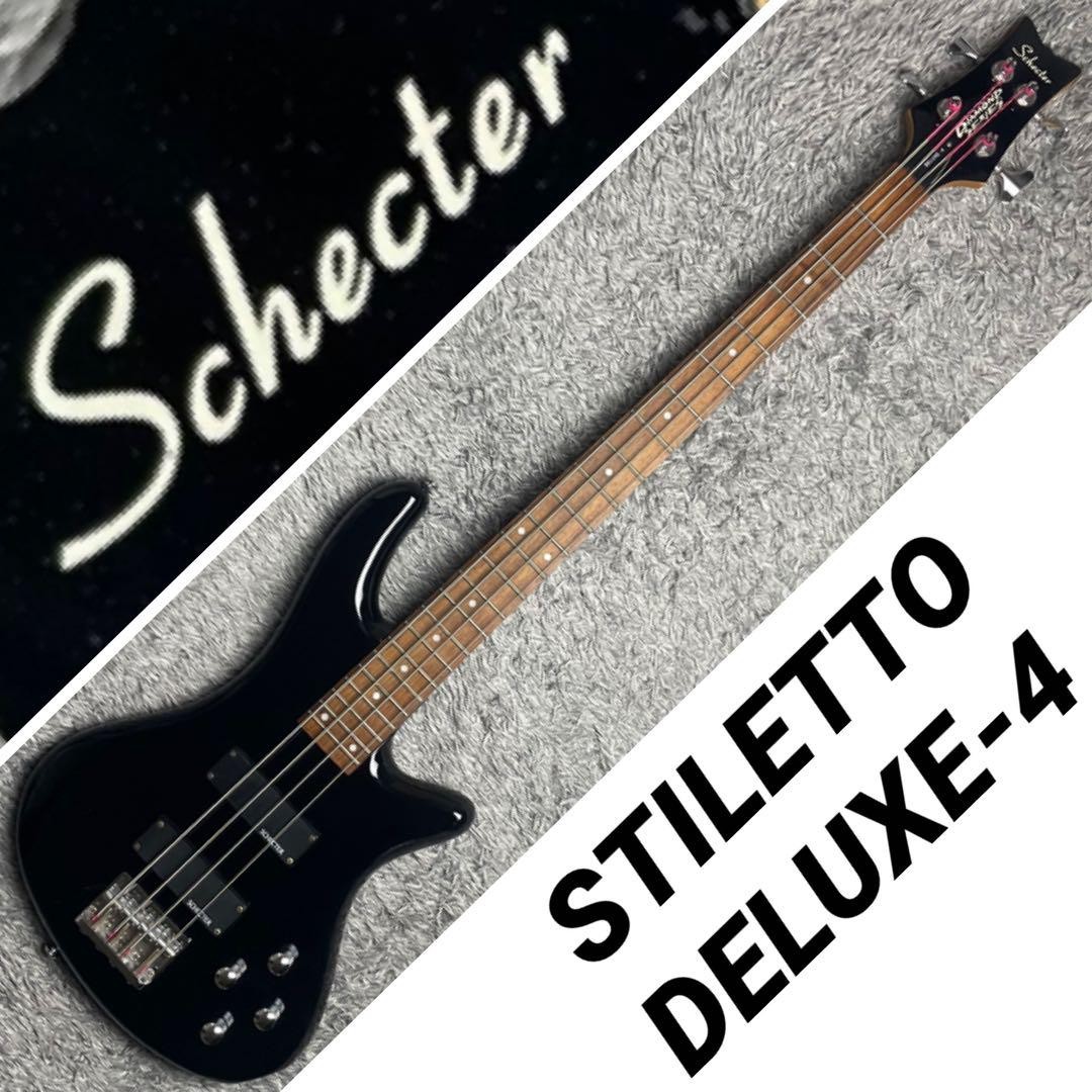 Schecter Stiletto Deluxe-4 Electric Bass Guitar Diamond