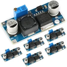 6 Pack DC-DC Adjustable Boost Module XL6009 Power Supply, 4A Current, 3.5V-32...