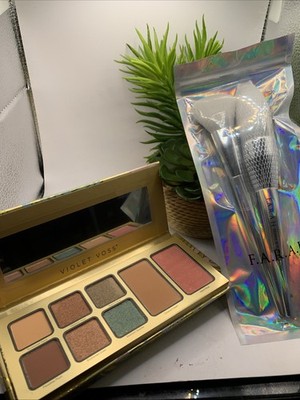 Violet Voss Cosmetics Pretty in Paradise Face & Eye Palette 0.49 oz + Brush