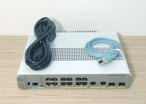 Cisco WS-C3560CX-12PD-S 3560-CX Switch 12 GE PoE+  2x10G SFP+  2x1G