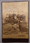 OLD CABINET CARD 6 YOUNG WOMAN J. C. HIGGINS BATH MAINE PHOTOGRAPHER — photo 1