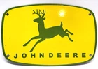 Vintage John Deere Porcelain Sign Farm Tractor Agriculture Garage Decor